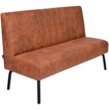 Horeca-Eetbank-Themis-Microvezel-Cognac-150-cm