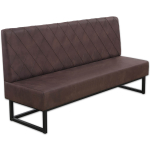 Horeca-Eetbank-Troje-Vintage-Microvezel-Bruin-180-cm