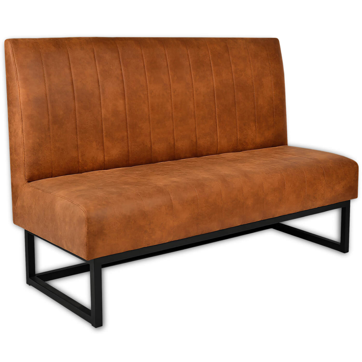 Horeca-Eetbank-VESLA-Cognac-Vintage-Microvezel-150-cm