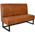 Horeca-Eetbank-VESLA-Cognac-Vintage-Microvezel-150-cm