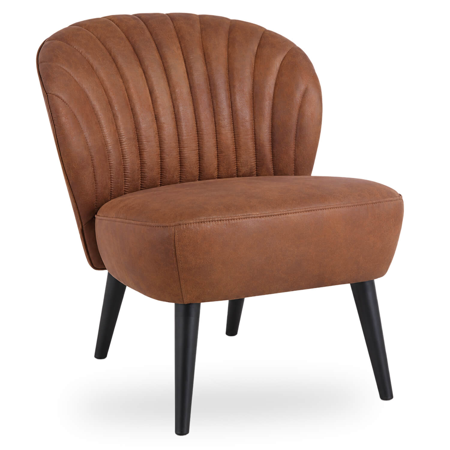 Horeca-Fauteuil-Lounge-Stoel-BOREAS-Cognac-Microvezel
