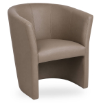 Horeca-Fauteuil-PRAG-Taupe-Kunstleer