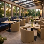 Horeca-Fauteuil-PRAG-Taupe-Kunstleer