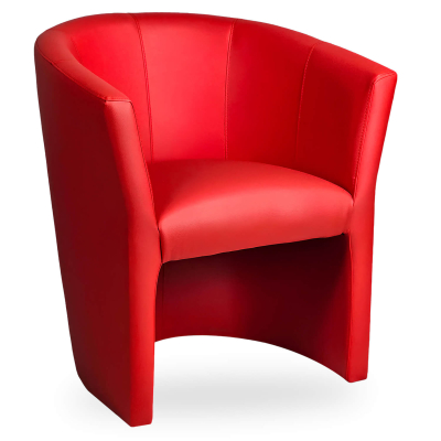 Horeca-Fauteuil-Prag-Rood