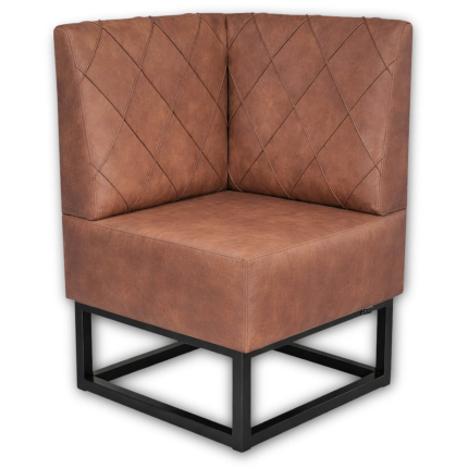Horeca-Hoek-Eetbank-TROJE-Cognac-Microvezel