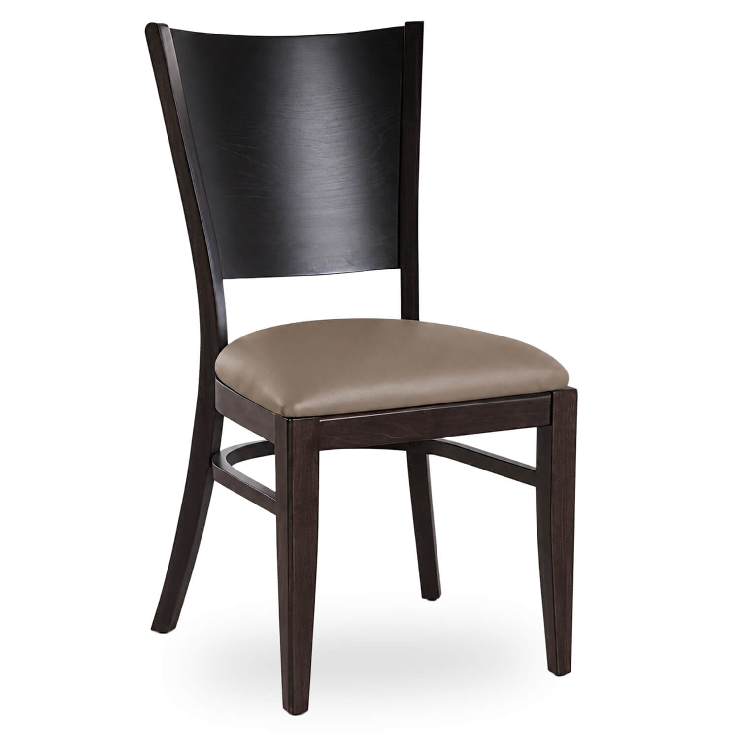 Horeca-Stoel-ALESSIA-Taupe-Kunstleer