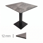 Table Pour Terrasse de Restaurant - Tavolux Beton - 70x70 cm