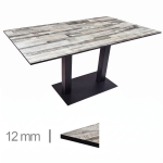 Horeca Terrasse Tisch - Tavolux White Block - 70x120 cm