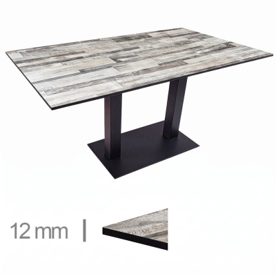 Horeca Terrasse Tisch - Tavolux White Block - 70x120 cm