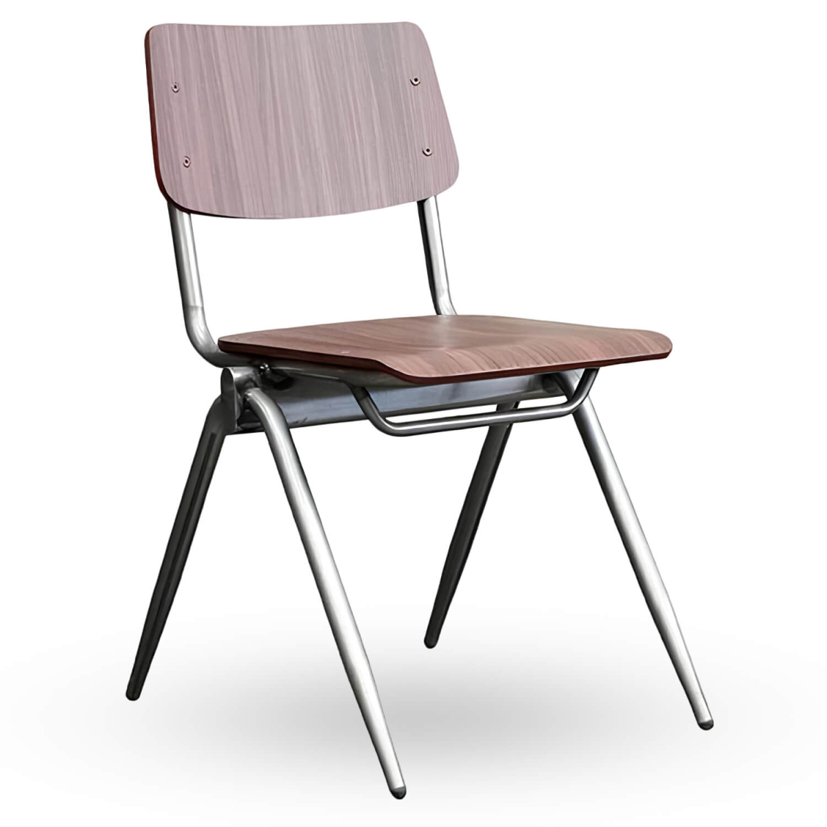Stapelbare-Schoolstoel-OXFORD-Donkerbruin-Hout Stapelbare-Schoolstoel-OXFORD-Donkerbruin-Hout
