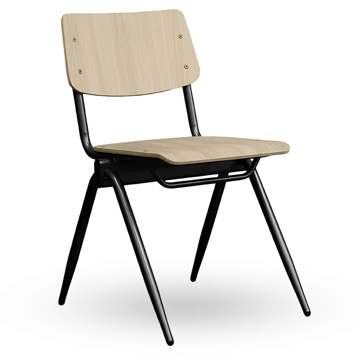 Stapelbare-Schoolstoel-OXFORD-Naturel-Hout Stapelbare-Schoolstoel-OXFORD-Naturel-Hout