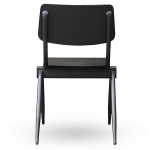 Stapelbare-Schoolstoel-OXFORD-Zwart-Hout-A