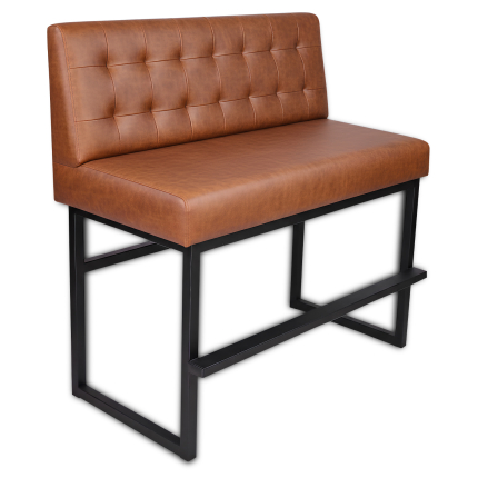 Horeca-Eetbank-ALASKA-Cognac-Kunstleer-120