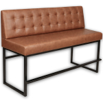 Horeca-Eetbank-ALASKA-Cognac-Kunstleer-150