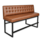 Horeca-Eetbank-ALASKA-Cognac-Kunstleer-200