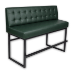 Horeca-Eetbank-ALASKA-Donkergroen-Kunstleer-160