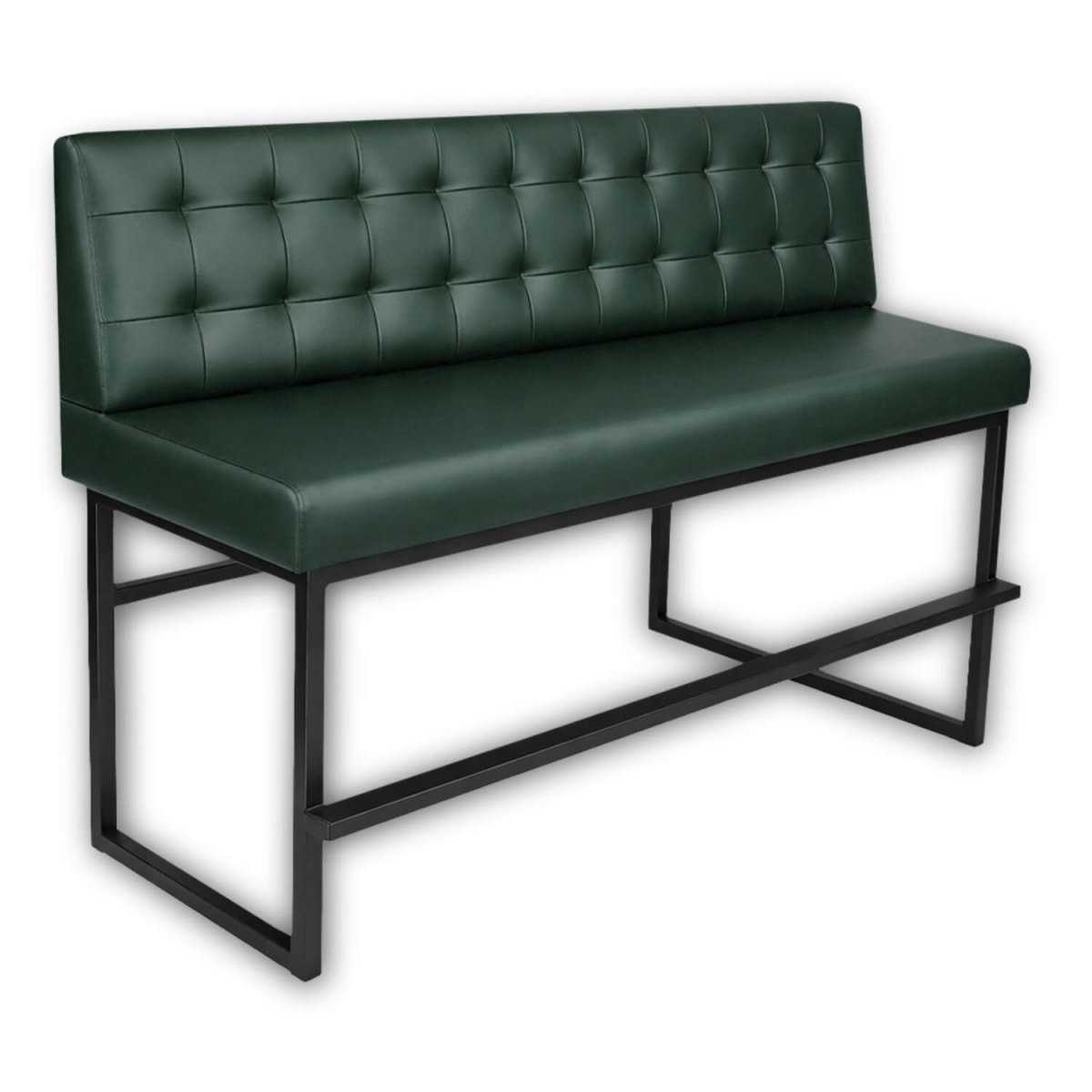 Horeca-Eetbank-ALASKA-Donkergroen-Kunstleer-180