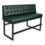 Horeca-Eetbank-ALASKA-Donkergroen-Kunstleer-180
