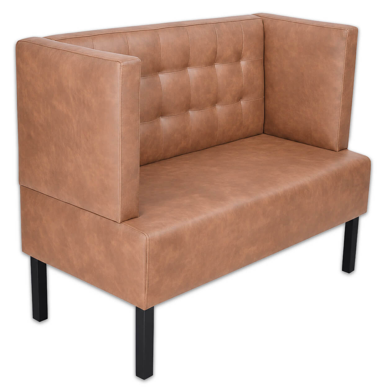 Horeca-Eetbank-QUEEN-Cognac-Microvezel