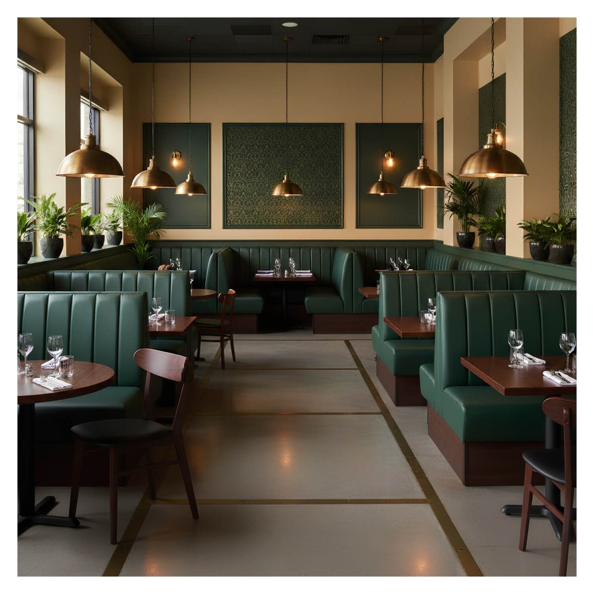 Horeca-Eetbank-Set-VARENNE-Groen-Kunstleer (1) Horeca-Eetbank-Set-VARENNE-Groen-Kunstleer (1)