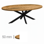 Oval Dining Table - Ziggy - Mango - Image 3