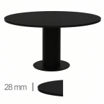 Horeca-Ronde-Tafel-Met-Onderstel-MADRID-Zwart-Ø110-cm-1