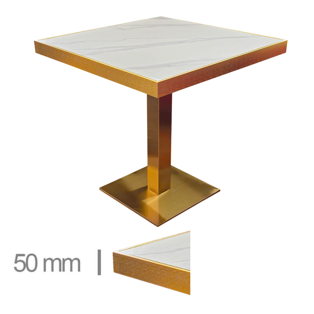 Faux-Marmer-Wit-Edge-Goud-Tafel-Assortiment