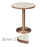 Horeca-Ronde-Tafel-Met-Onderstel-FAUX-MARMER-ABRUZZO-EDGE-KOPER-Ø60-cm