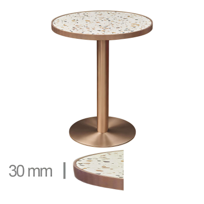 Horeca-Ronde-Tafel-Met-Onderstel-FAUX-MARMER-ABRUZZO-EDGE-KOPER-Ø60-cm