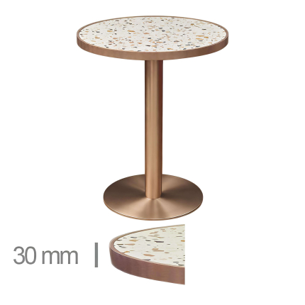 Horeca-Ronde-Tafel-Met-Onderstel-FAUX-MARMER-ABRUZZO-EDGE-KOPER-Ø60-cm