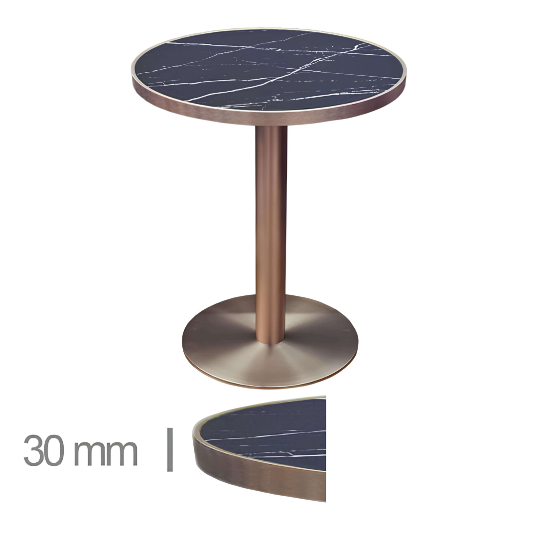 Horeca-Ronde-Tafel-Met-Onderstel-FAUX-MARMER-ZWART-Ø60-cm