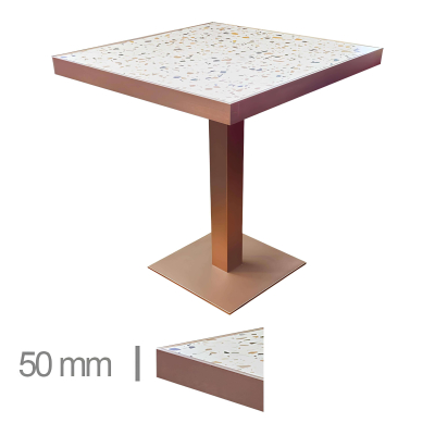 Horeca-Tafel-Met-Onderstel-FAUX-MARMER-ABRUZZO-EDGE-KOPER-70x70-cm