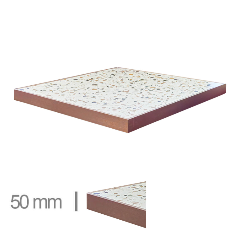 Horeca-Tafelblad-FAUX-MARMER-ABRUZZO-EDGE-KOPER-5-cm-Dik