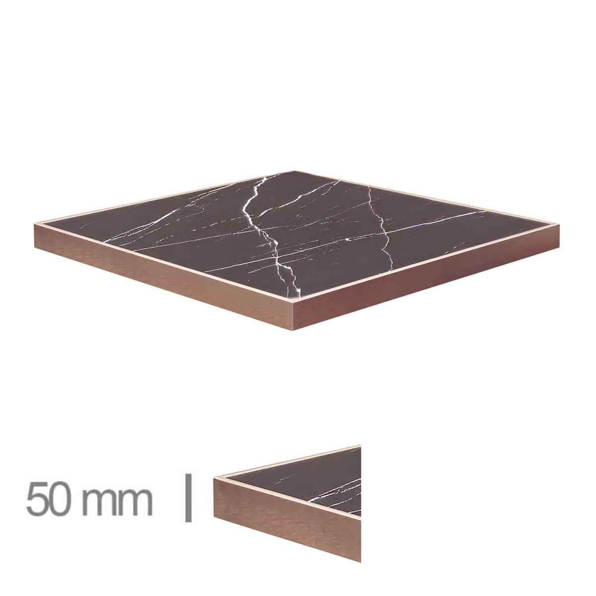 Horeca-Tafelblad-FAUX-MARMER-ZWART-EDGE-KOPER-5cm-Dik-1