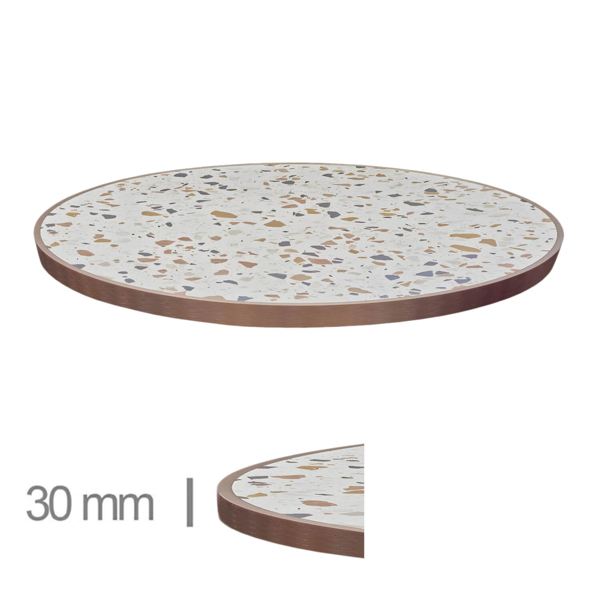 Horeca-Tafelblad-Rond-FAUX-MARMER-ABRUZZO-EDGE-KOPER-3cm-Dik Horeca-Tafelblad-Rond-FAUX-MARMER-ABRUZZO-EDGE-KOPER-3cm-Dik