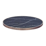 Horeca-Tafelblad-Rond-FAUX-MARMER-ZWART-EDGE-KOPER-3-cm-Dik-1
