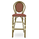 Horeca-Terras-Bar-Armstoel-MILANO-Bordeaux-Aluminium-Rattan-V