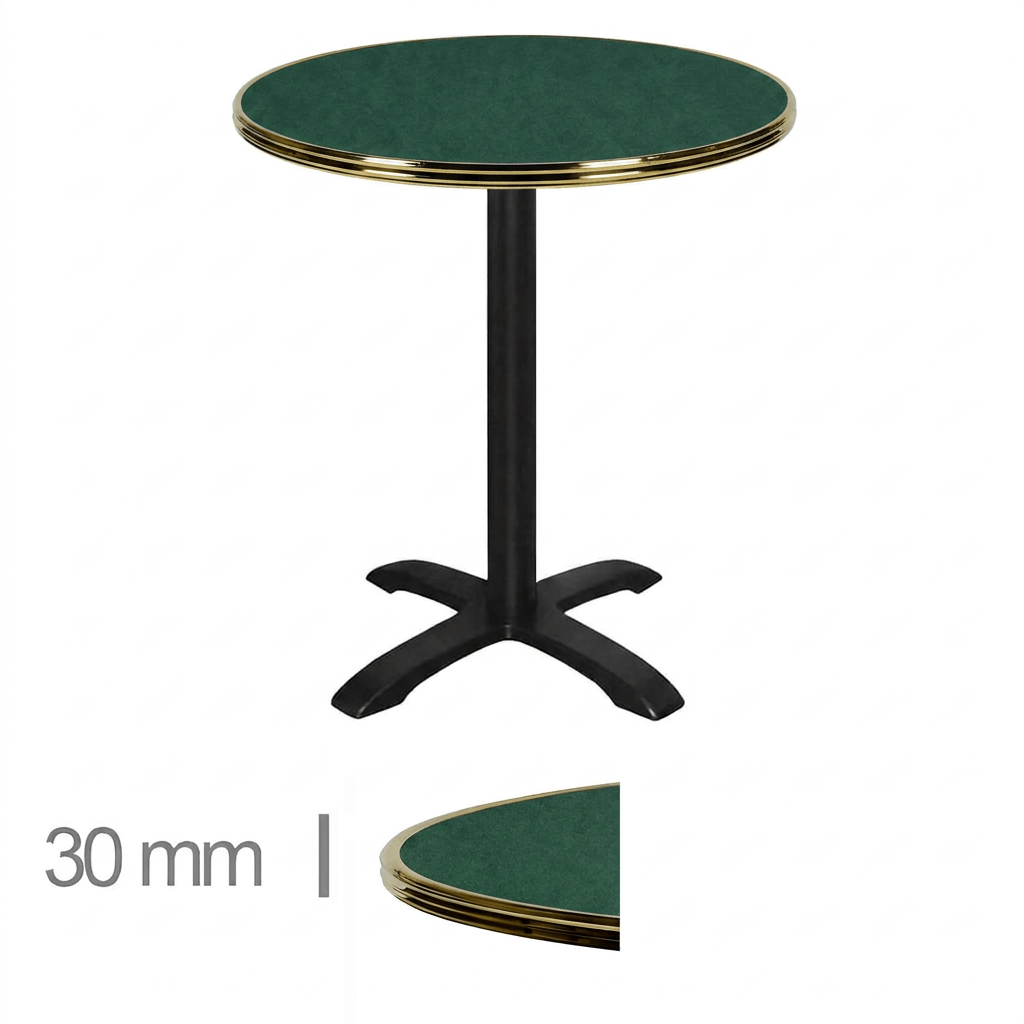 Horeca-Terrastafel-Rond-Met-Messing-Rand-TERRASIA-GROEN-Ø70-cm-1